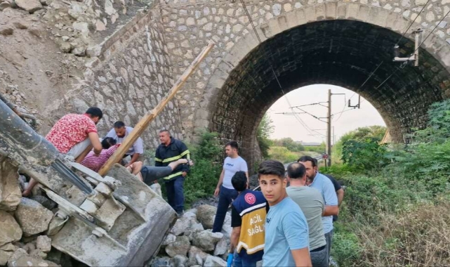 İnşaat alanında toprak kayması meydana geldi