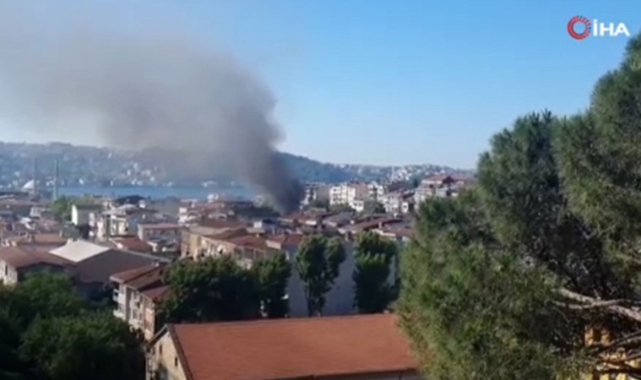 İstanbul'da iki katlı bir binada yangın!