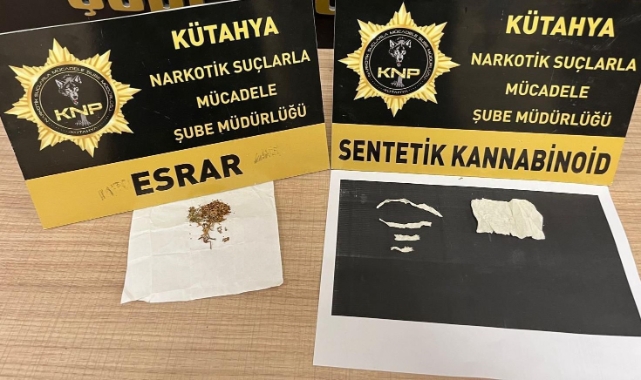 Kütahya’da uyuşturucu ticareti yapan yaşı küçük şüpheli tutuklandı