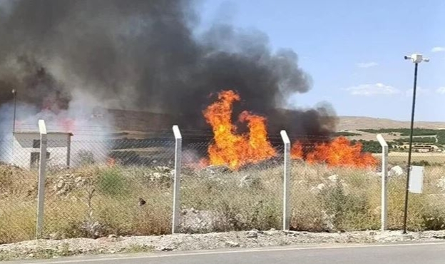 Malatya’da örtü yangını