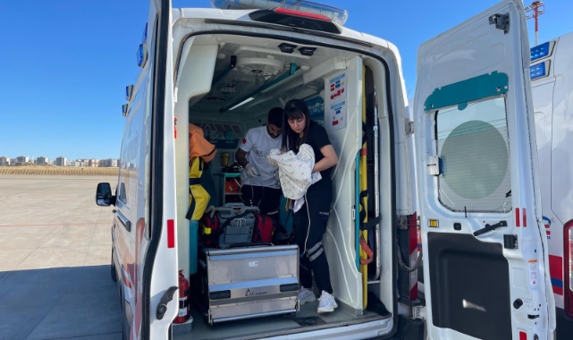 Mardin’deki hasta bebek ambulans uçakla İstanbul'a sevk edildi