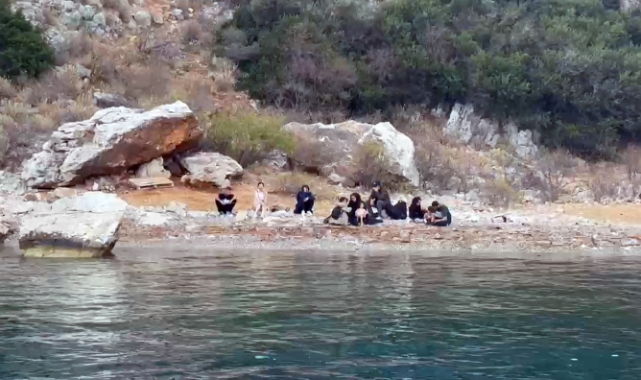Marmaris Namlıalan koyunda 7 düzensiz göçmen yakalandı