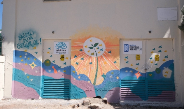 Mesajlarını grafiti çalışması ile verdiler!