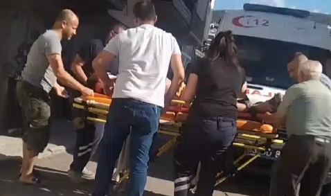 Metrelerce yüksekten düşen şahıs yaralandı
