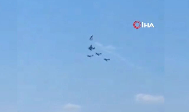 Portekiz'de iki uçak havada çarpıştı