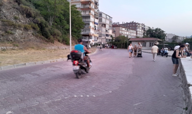 Sahilde motosiklet işgali!
