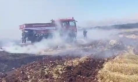Saman balyaları cayır cayır yandı!