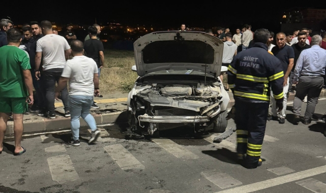 Siirt'te otomobil kazası: 2 yaralı