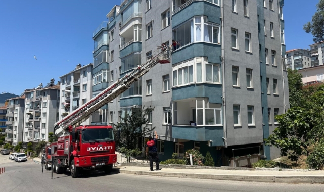 Sinop’ta korkutan yangın