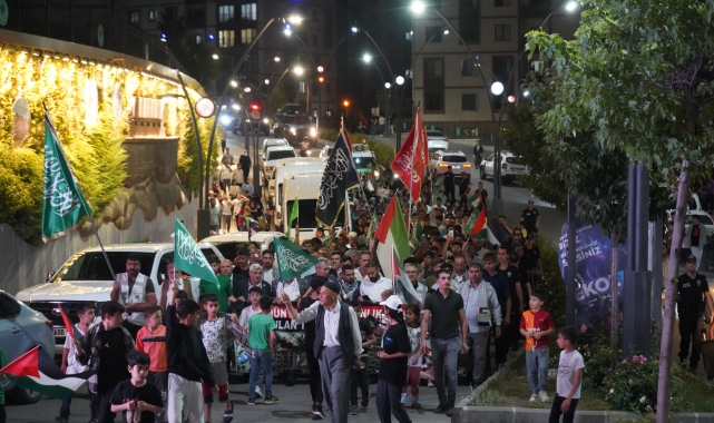 Şırnak'ta vatandaşlar Gazze için yürüdü