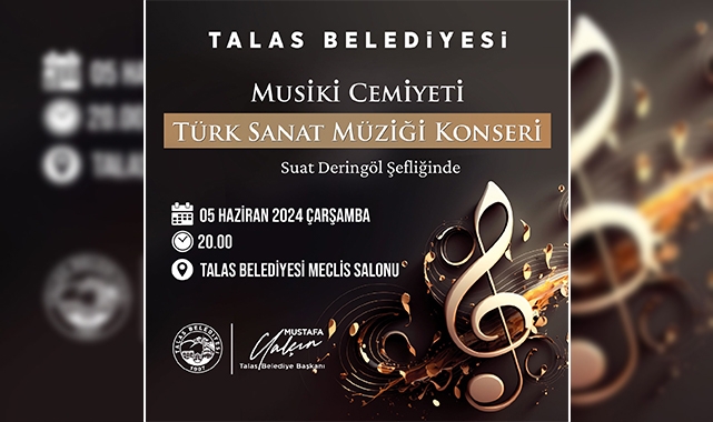Talas Musiki Cemiyeti'nden sanat müziği konseri