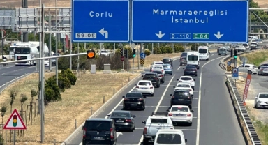 Tekirdağ'dan İstanbul'a son gün dönüş yoğunluğu