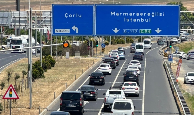 Tekirdağ'dan İstanbul'a son gün dönüş yoğunluğu