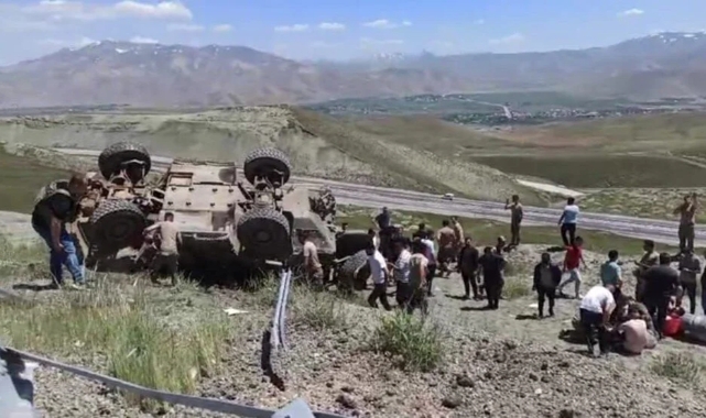 Van'da askeri araç devrildi: 4 yaralı