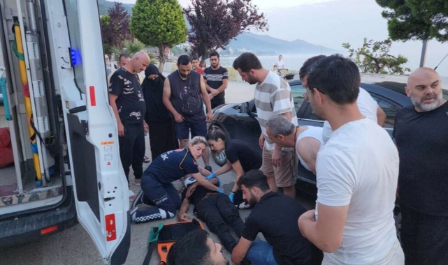 Yalova’da motosikletten düşen sürücü yaralandı