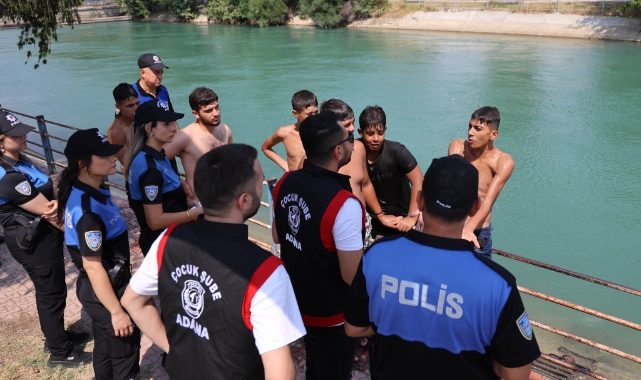 Adana polisinden çocuklara söz