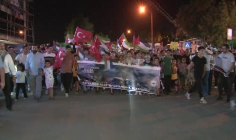 Adıyamanlılar Filistin için yürüdü