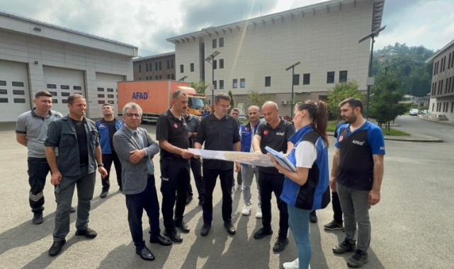 AFAD Başkanı Memiş, Rize'de!