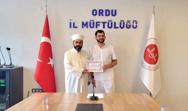Alman vatandaşı, Ordu'da Müslüman oldu!