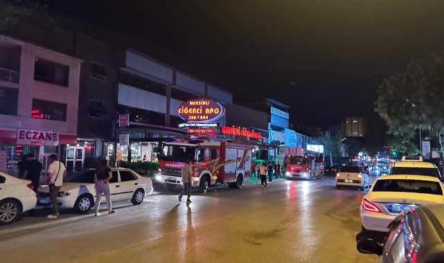 Ankara'daki işletmede yangın paniği