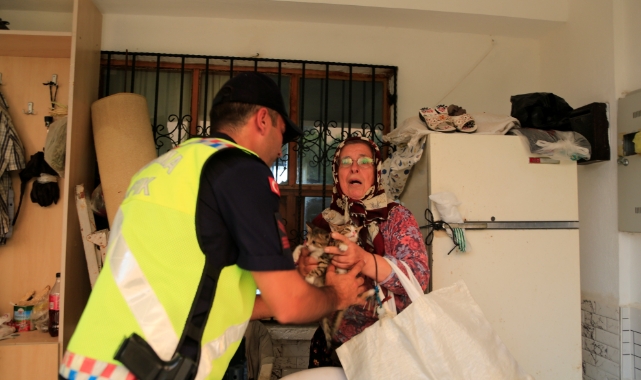 Antalya'daki orman yangınında 7 ev boşaltıldı