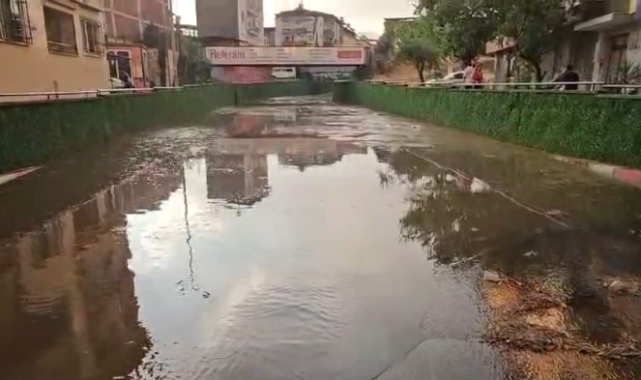 Aydın'da dolu ve sağanak etkili oldu
