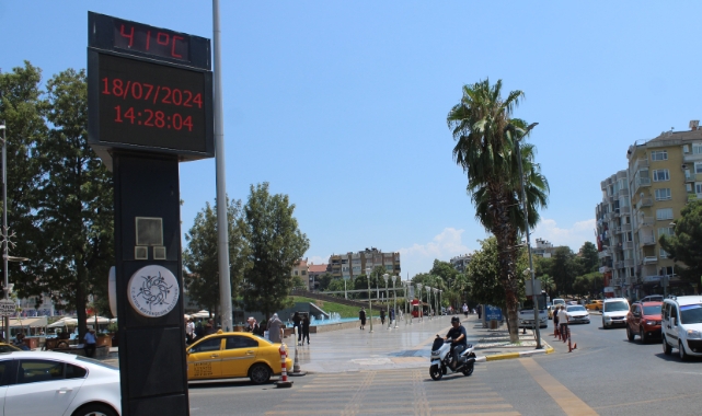 Aydın’da sıcak hava bunalttı! Termometreler 41 dereceyi gösterdi