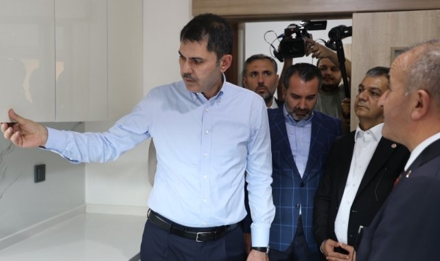 Bakan Kurum, TOKİ konutlarını inceledi! 