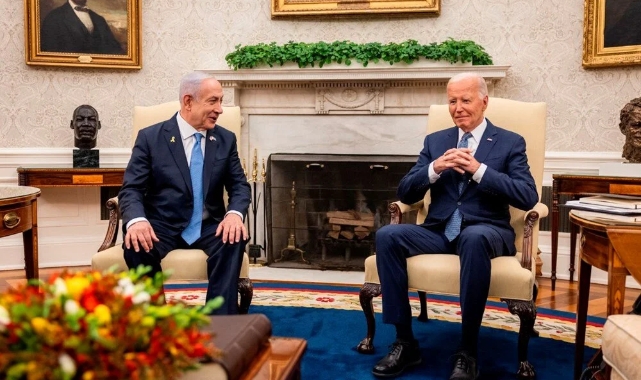 Biden ve Netanyahu, Beyaz Saray’da bir araya geldi