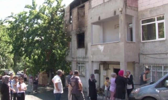 Boşandığı kadın ve çocuklarının yaşadığı evi yaktı