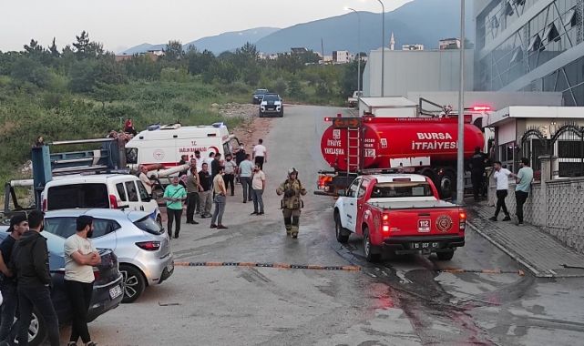 Bursa'da tekstil fabrikasında yangın