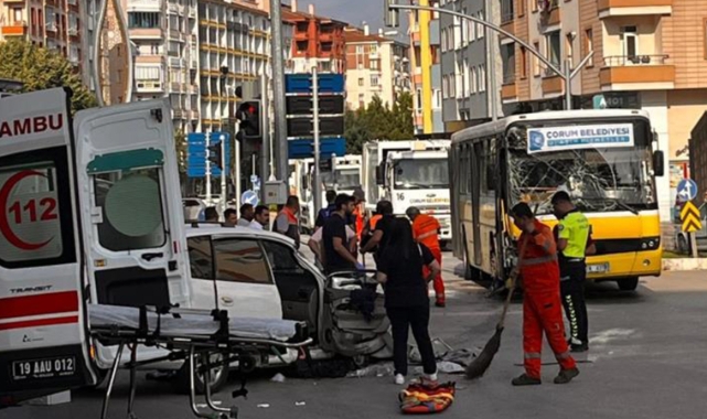 Çorum'da feci kaza: Çok sayıda yaralı var!