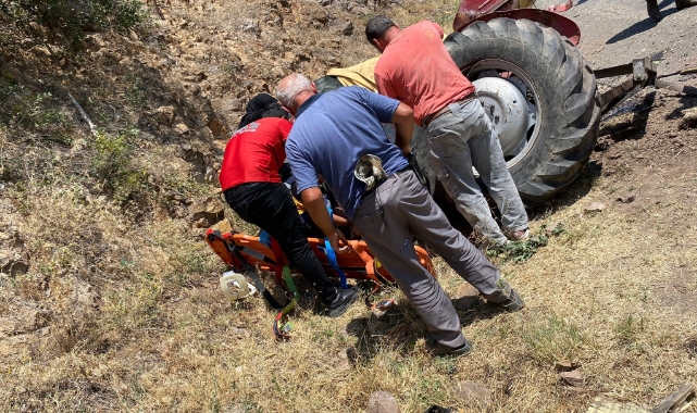 Çorum'da traktör 30 metrelik şarampole uçtu: 1 ölü