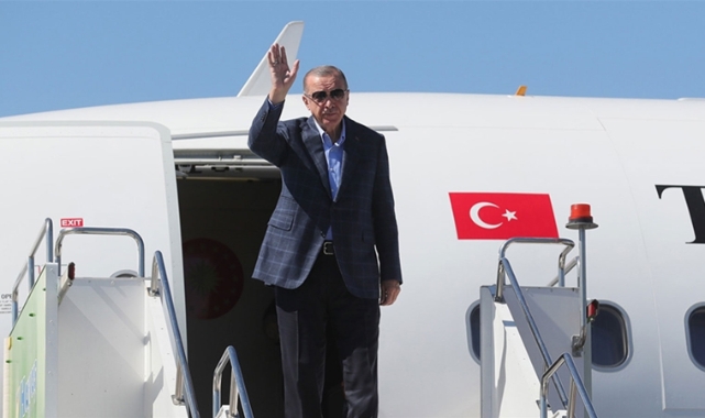 Cumhurbaşkanı Erdoğan, Türkiye'ye geri dönüyor
