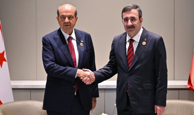 Cumhurbaşkanı Yılmaz, KKTC Cumhurbaşkanı Tatar ile görüştü