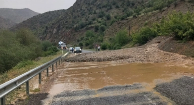 Erzurum'da yağışlar heyelana yol açtı