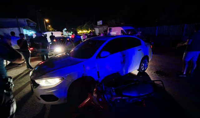 Gaziantep'te otomobil ile motosiklet çarpıştı: 2 yaralı