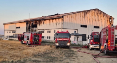 Geri dönüşüm fabrikasında yangın paniği