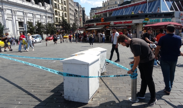 İstanbul Taksim’de tehlike saçan trafo 
