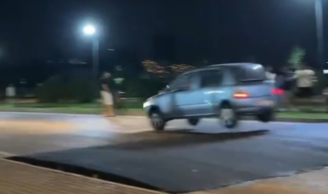 Kasisi görmeyenler araçlarıyla resmen uçtu!