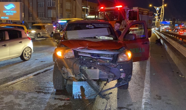 Kocaeli'de 3 araç kazaya karıştı: 1 yaralı