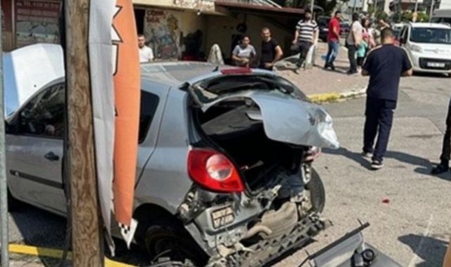 Kocaeli'de savrulan araç yayalara çarptı