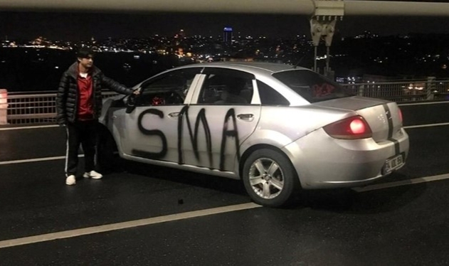 Köprüdeki SMA eylemcisine tahliye