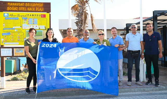 Manavgat’ta Mavi Bayrak töreni yapıldı