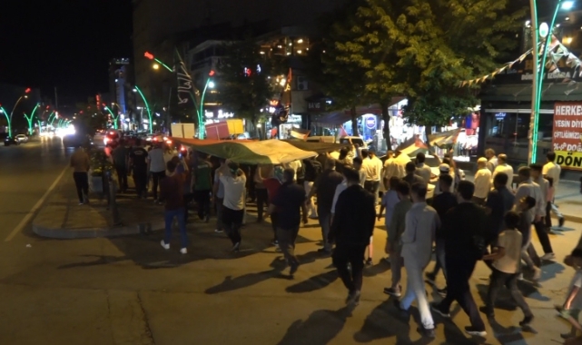 Muş'ta İsrail'in saldırıları protesto edildi!   