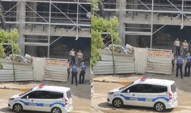 Parasını alamayan inşaat işçisinden ilginç eylem