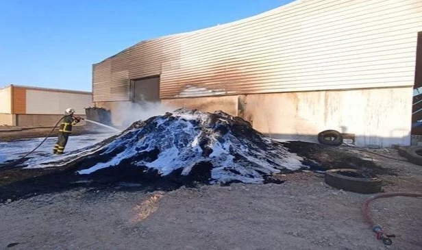 Plastik dönüşüm fabrikasında yangın