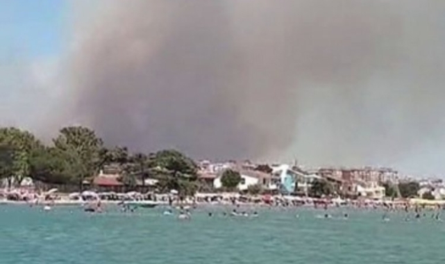 Silivri'de yangın paniği