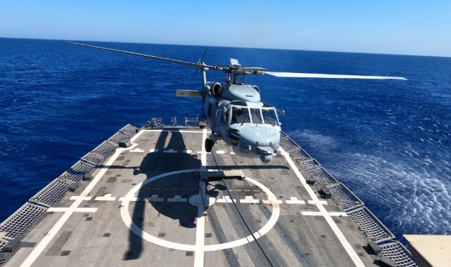 TCG Gemlik fırkateyni eğitim yaptı