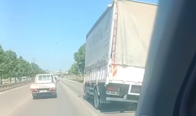 Yan giden kamyon yürekleri ağza getirdi